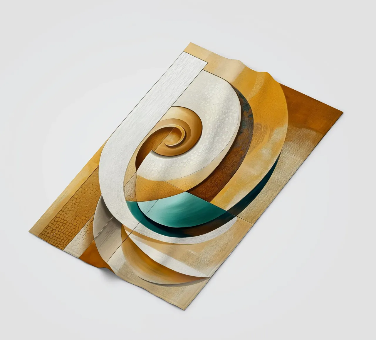 Abstract round shape fleece blanket by Imagine