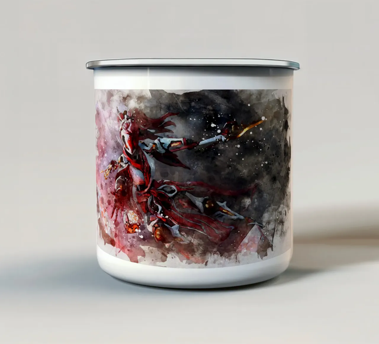 Warframe taza de esmalte de CreativeStudio