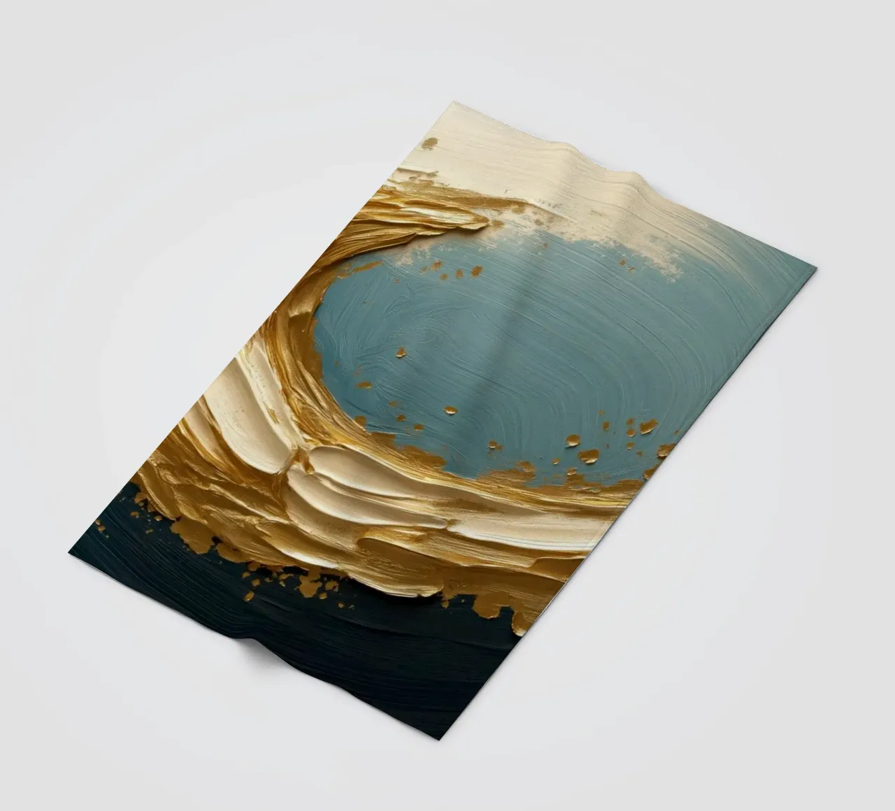 Onda d'oro coperta in pile da Imagine