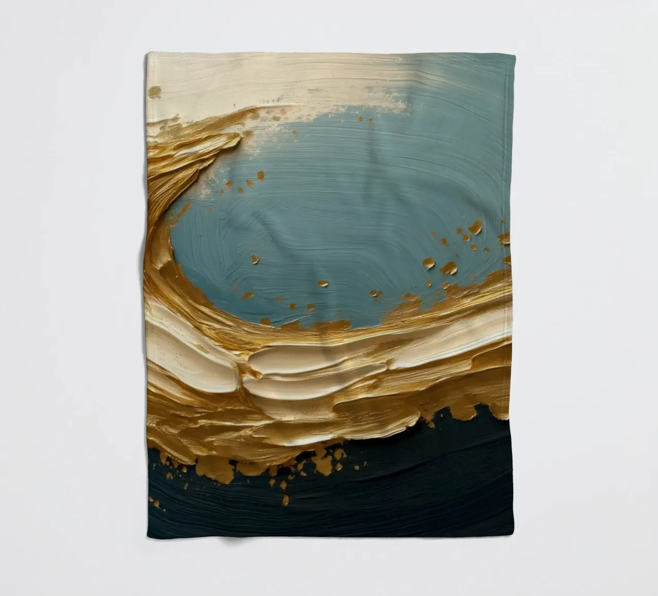 Onda d'oro coperta in pile da Imagine