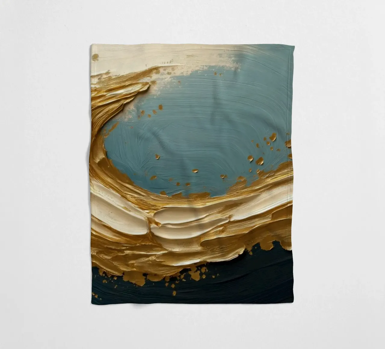 Onda d'oro coperta in pile da Imagine