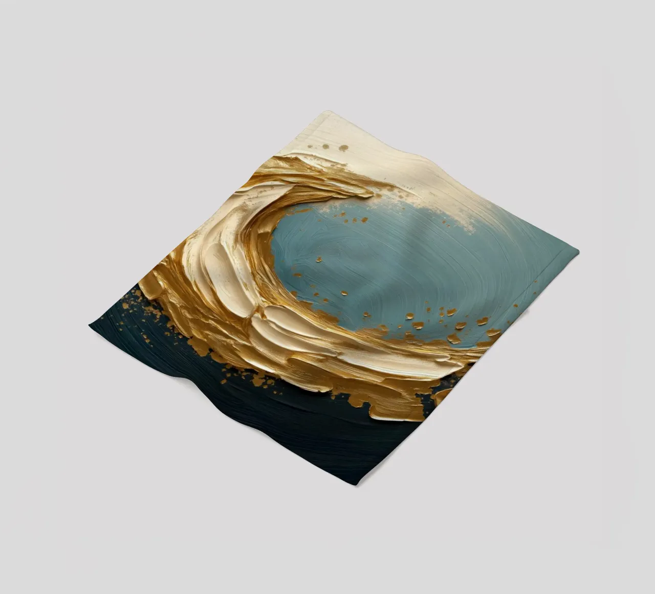 Onda d'oro coperta in pile da Imagine