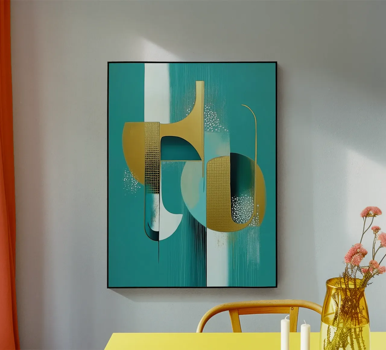 Turchese in goud plexiglass da Imagine