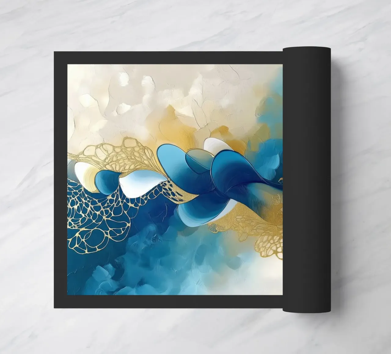 Forme organiche nei colori blu zerbino da Imagine