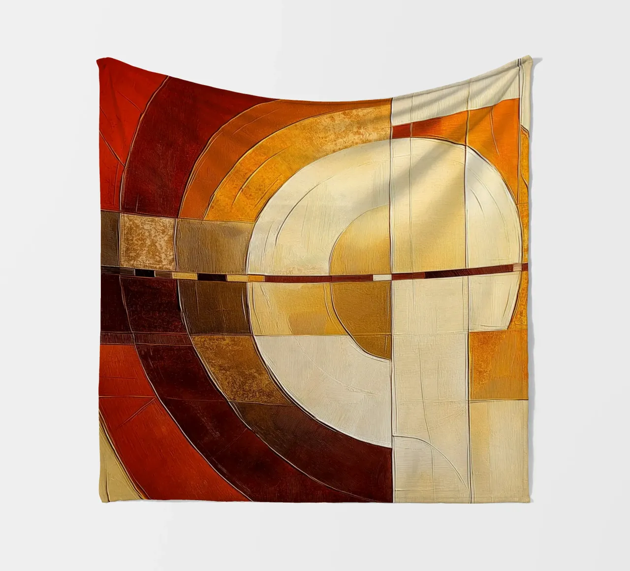 Forme astratte nei colori del marrone coperta in pile da Imagine