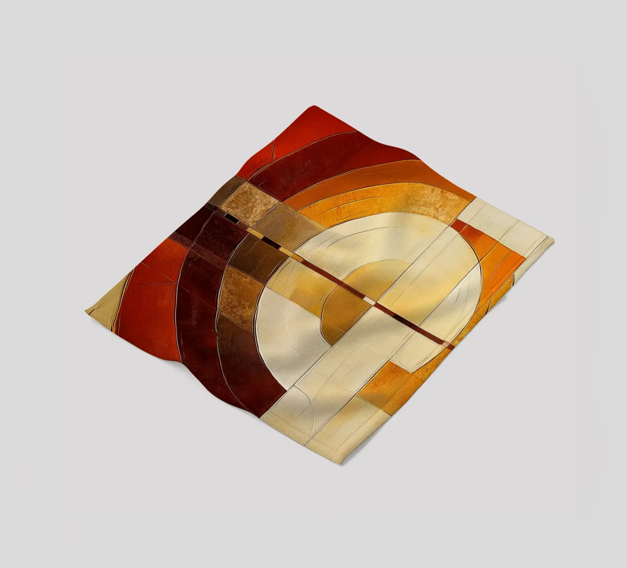 Forme astratte nei colori del marrone coperta in pile da Imagine