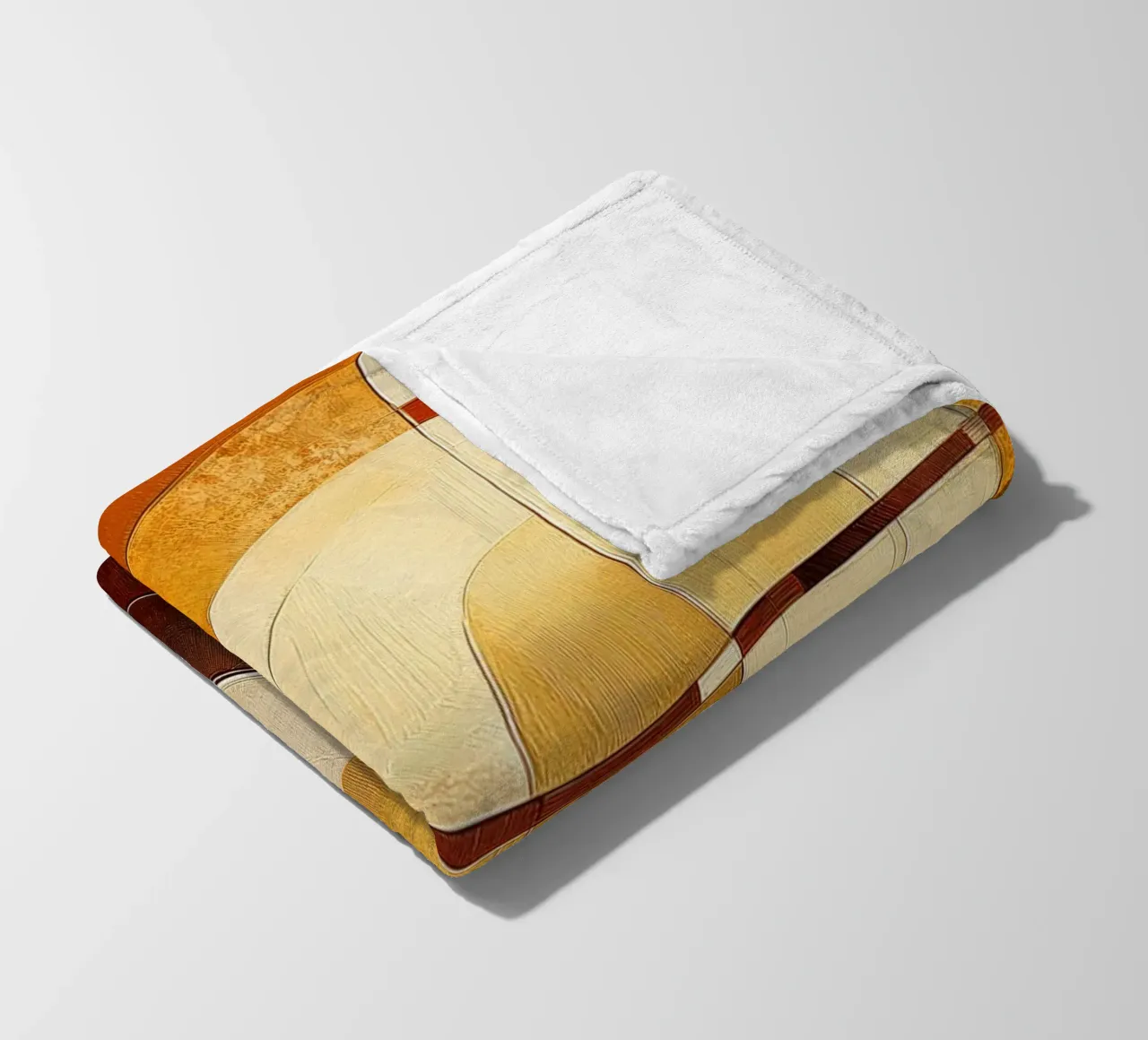 Forme astratte nei colori del marrone coperta in pile da Imagine