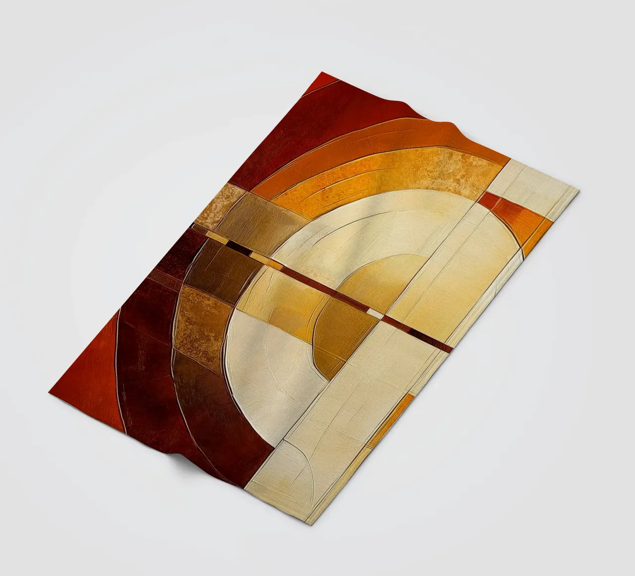 Forme astratte nei colori del marrone coperta in pile da Imagine