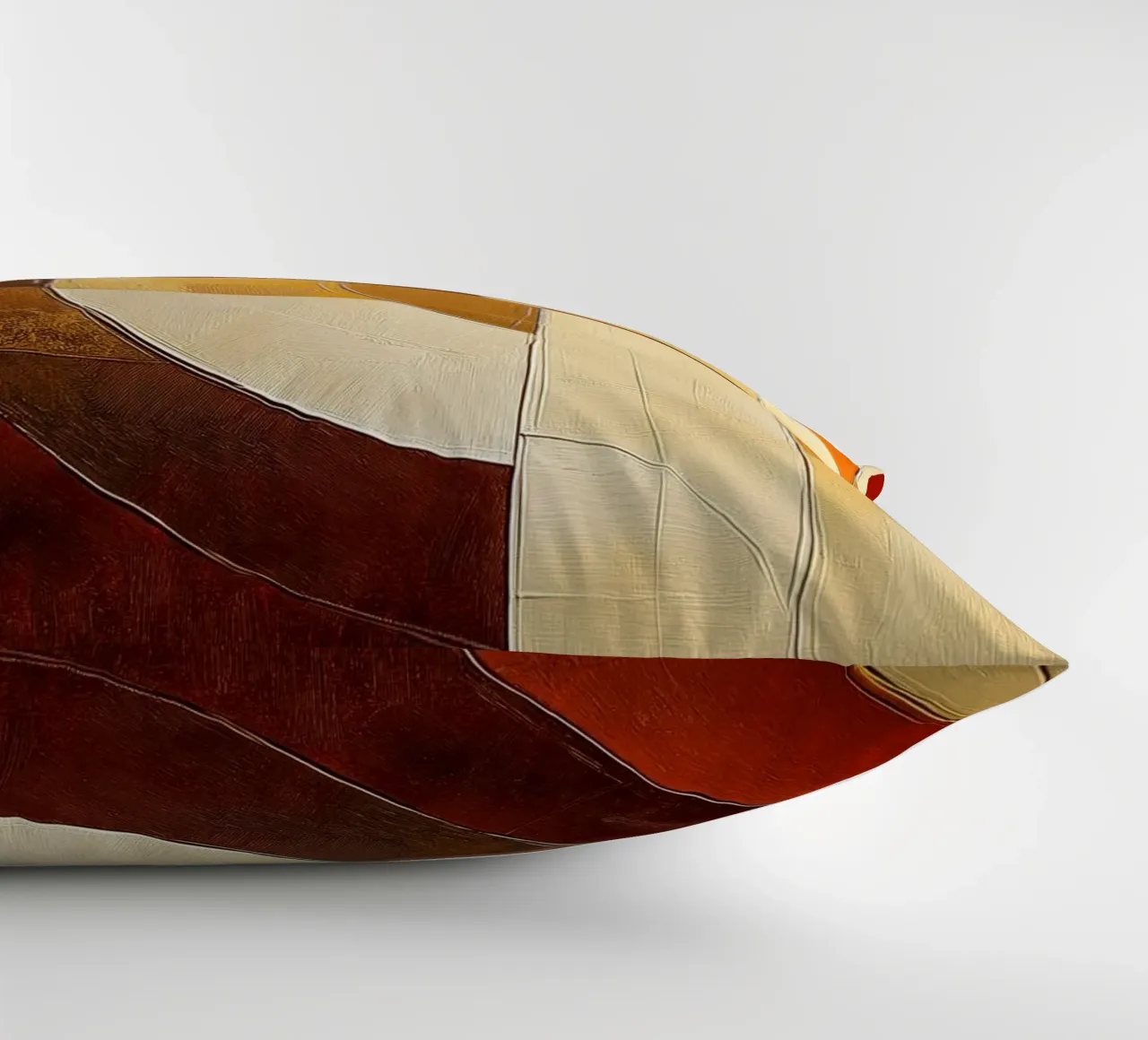 Forme astratte nei colori del marrone cuscino da Imagine