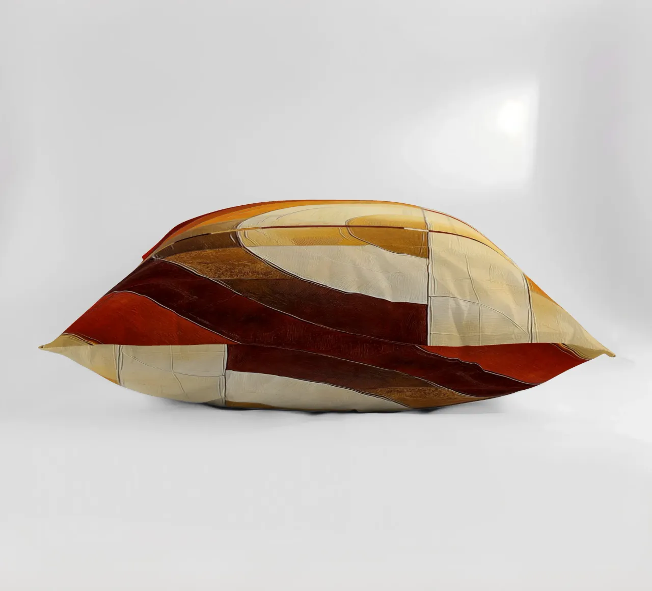 Forme astratte nei colori del marrone cuscino da Imagine