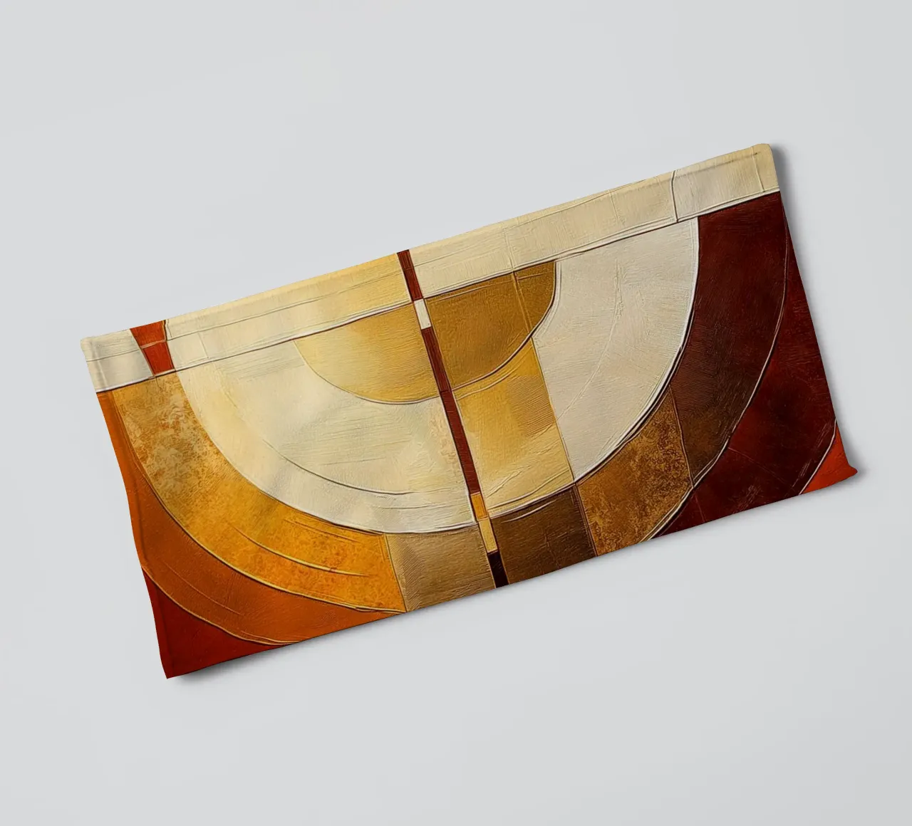 Forme astratte nei colori del marrone asciugamano da bagno da Imagine