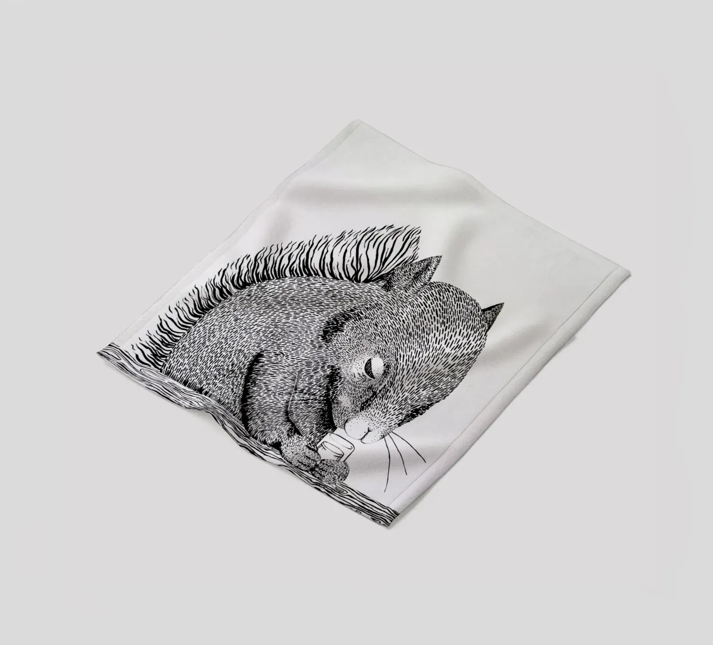 Squirrel fleece blanket by Anna Fietta