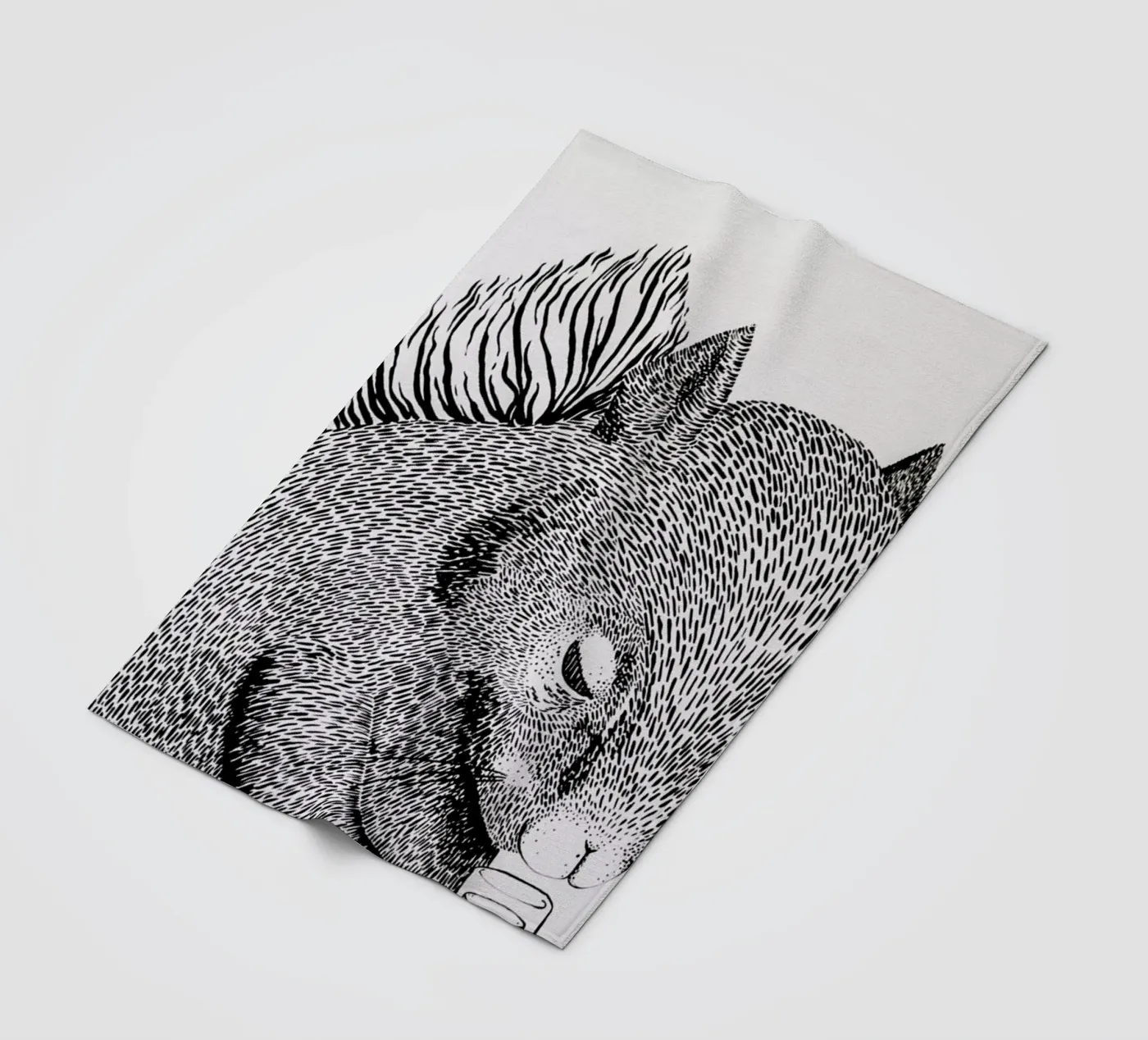 Squirrel fleece blanket by Anna Fietta