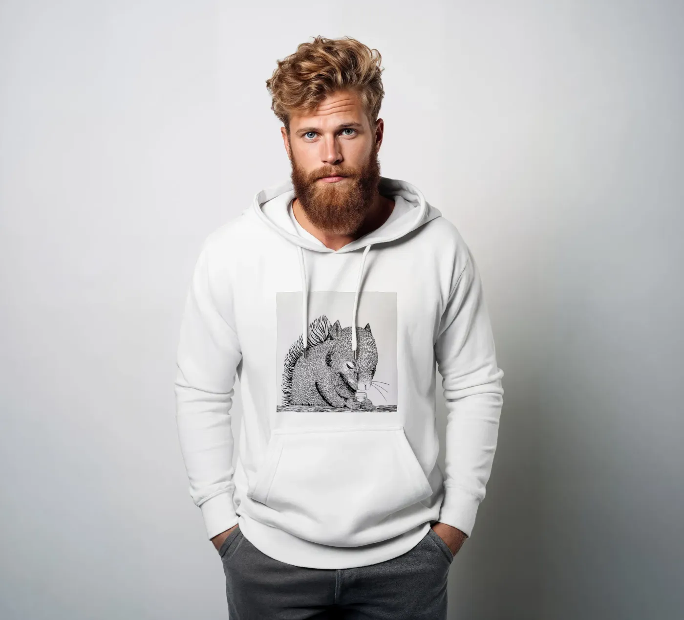 Squirrel hoodie by Anna Fietta