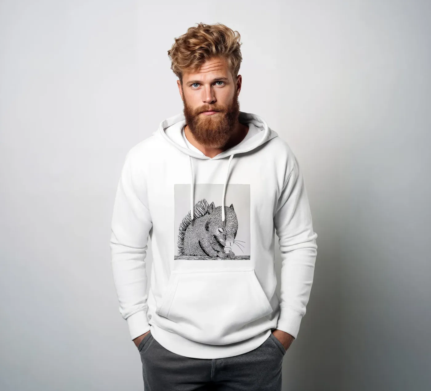 Squirrel hoodie by Anna Fietta