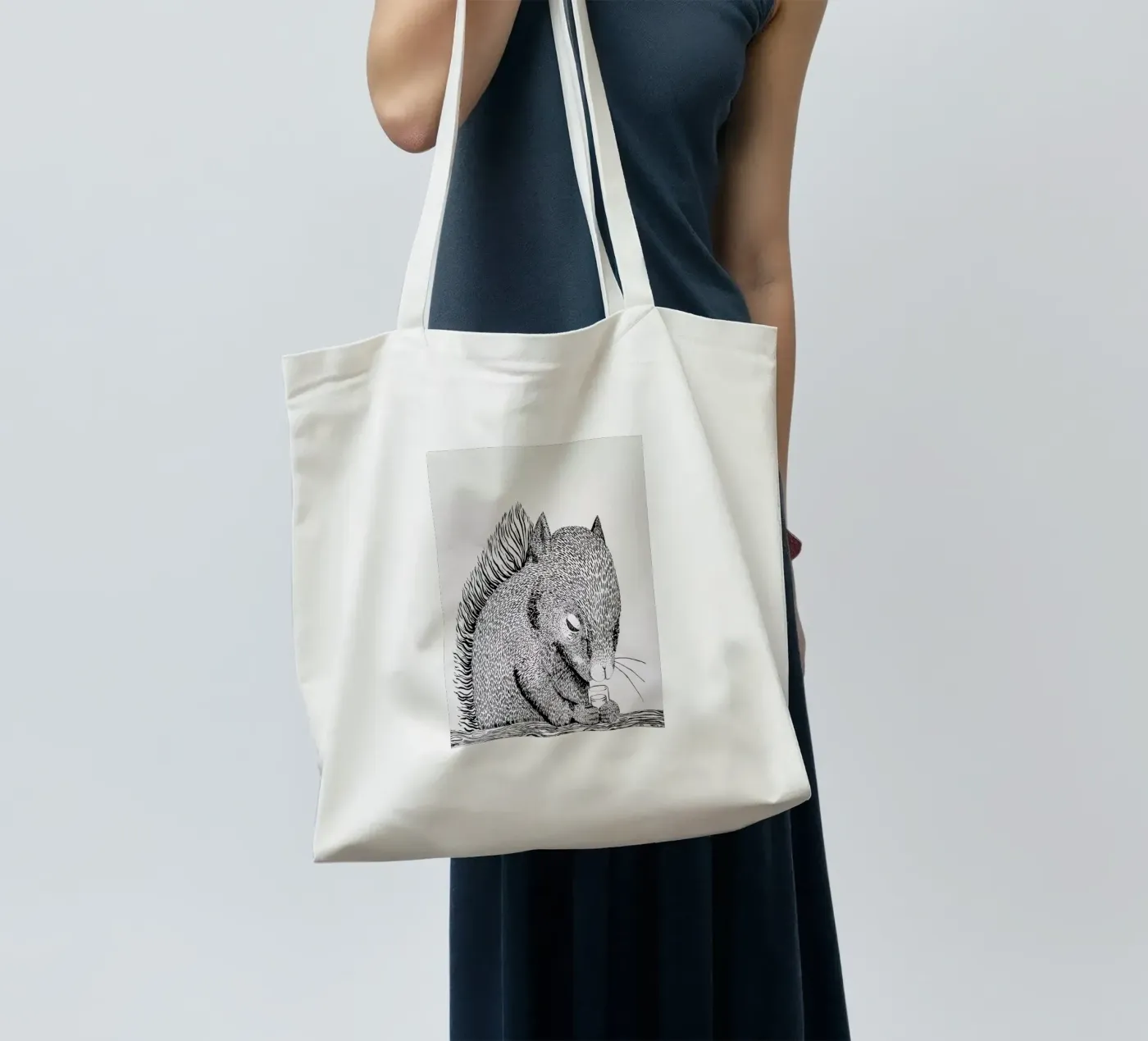 Squirrel tote bag by Anna Fietta