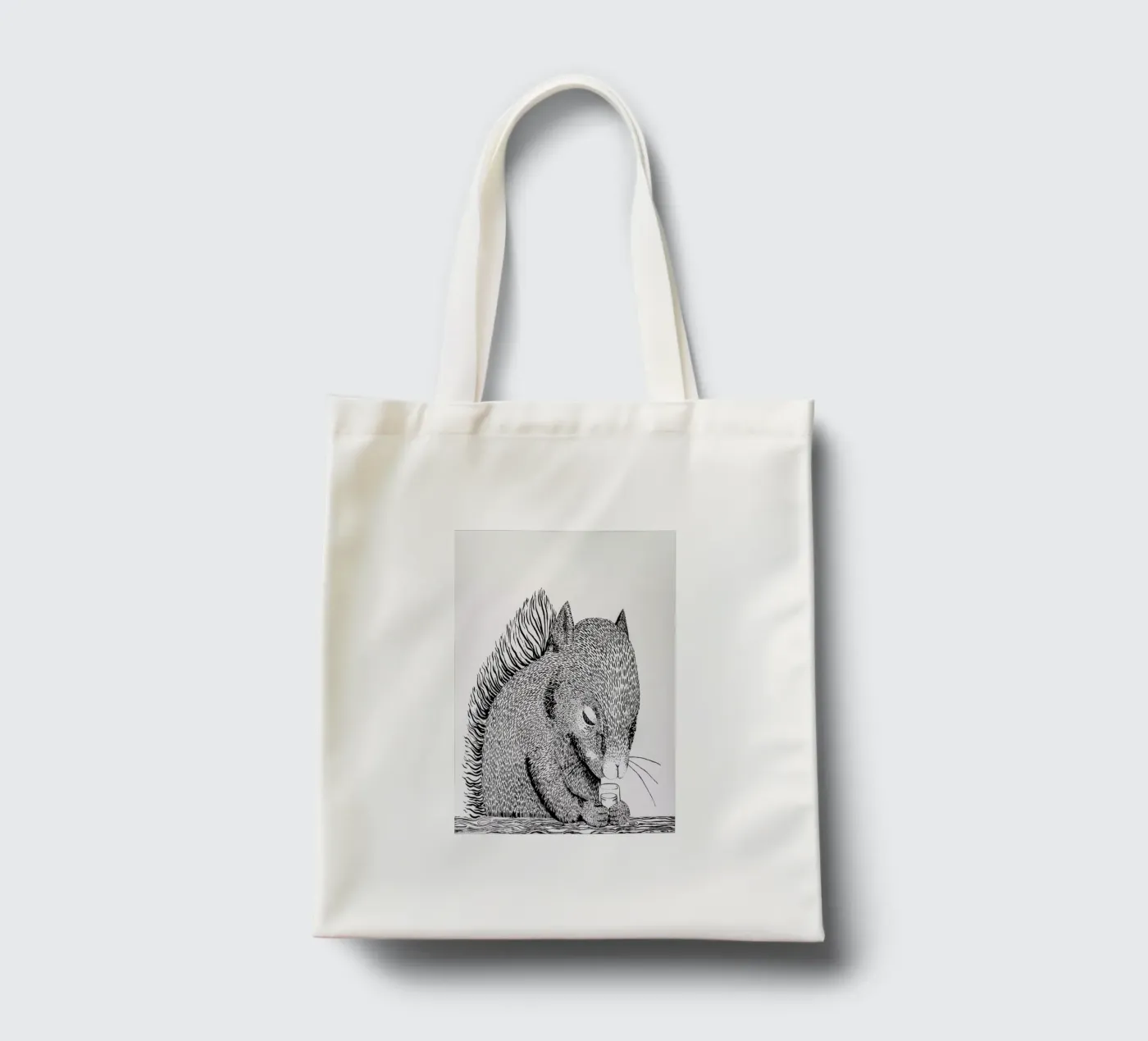 Squirrel tote bag by Anna Fietta