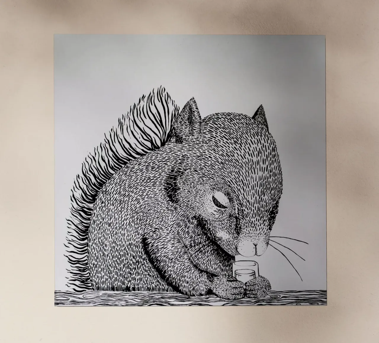 Squirrel pellicola backlit da Anna Fietta