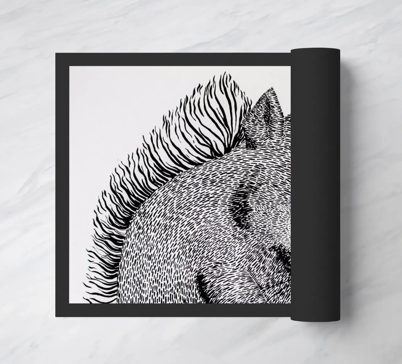 Squirrel doormat by Anna Fietta