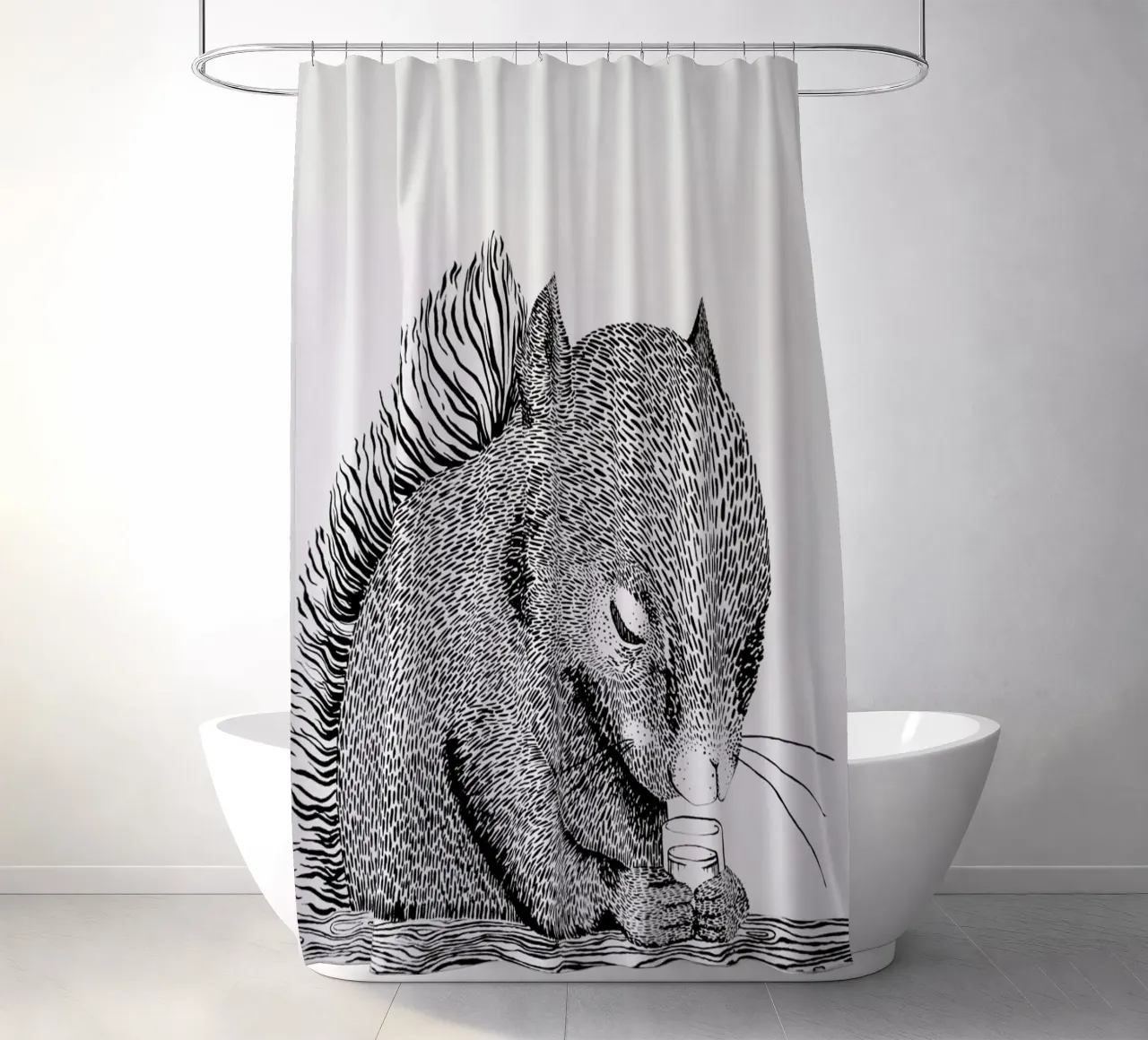 Squirrel Duschvorhang von Anna Fietta