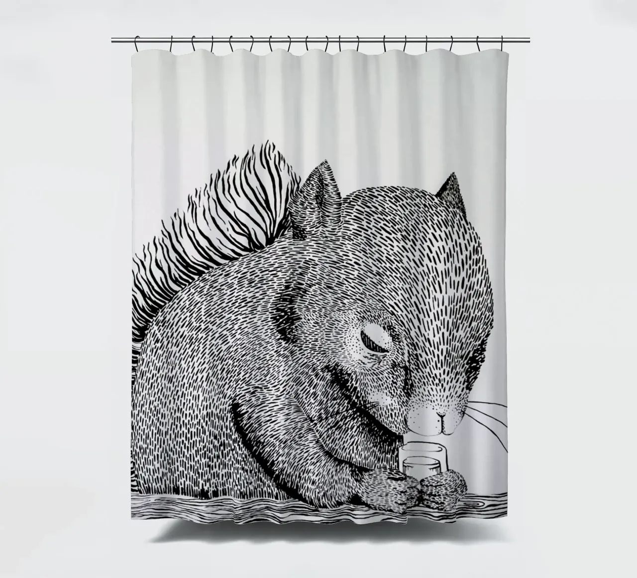 Squirrel Duschvorhang von Anna Fietta