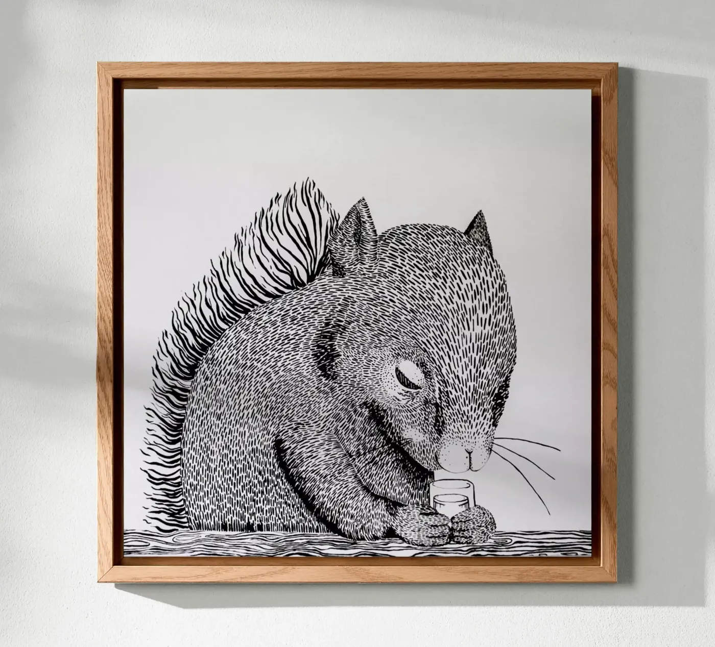 Squirrel forex-plaat van Anna Fietta