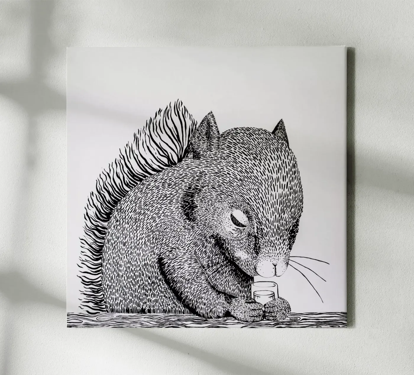 Squirrel canvas van Anna Fietta