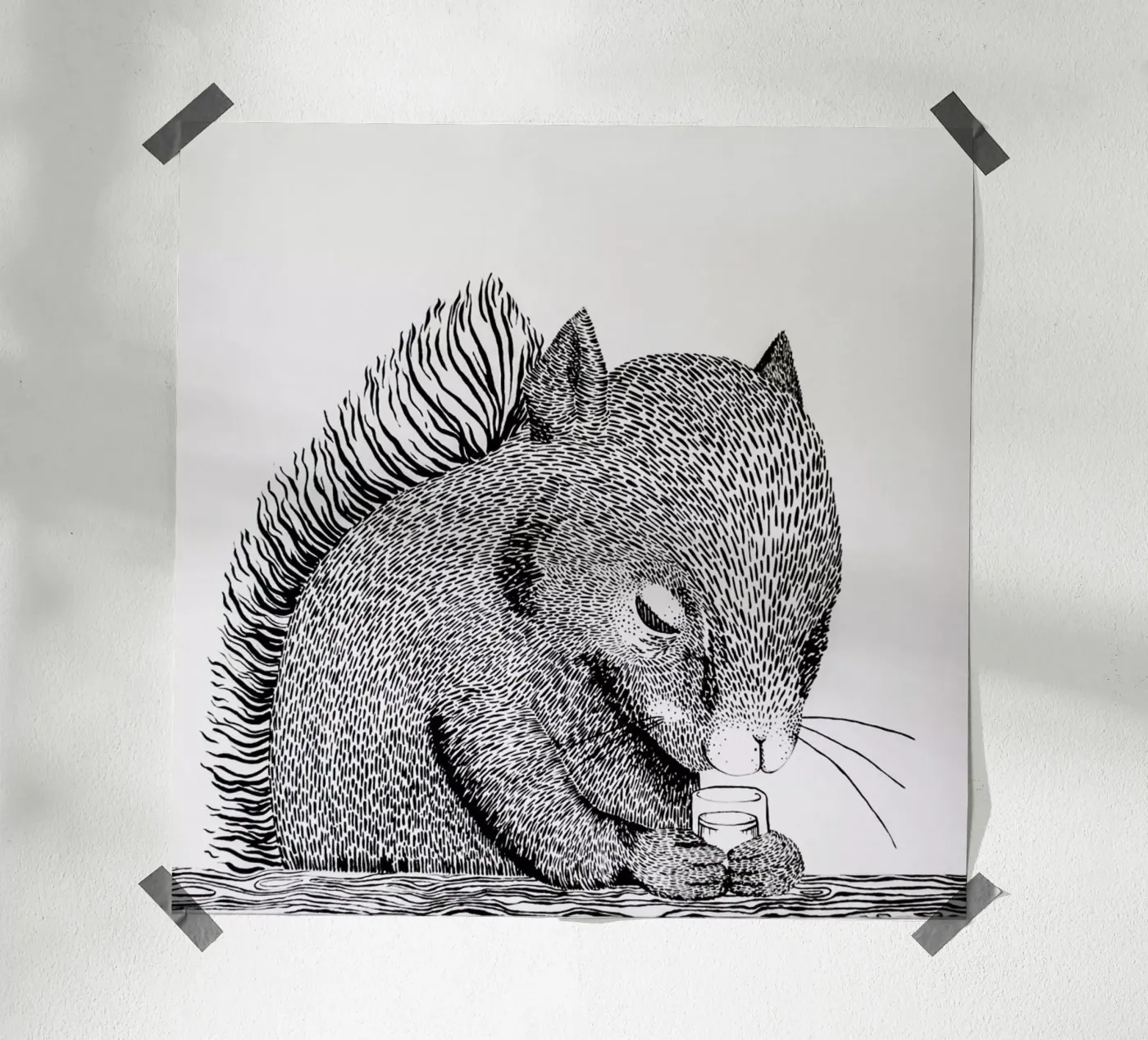 Squirrel Poster von Anna Fietta