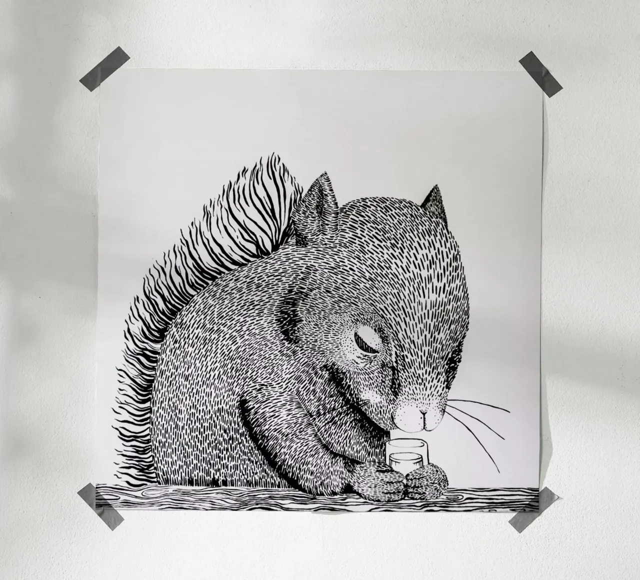 Squirrel poster by Anna Fietta