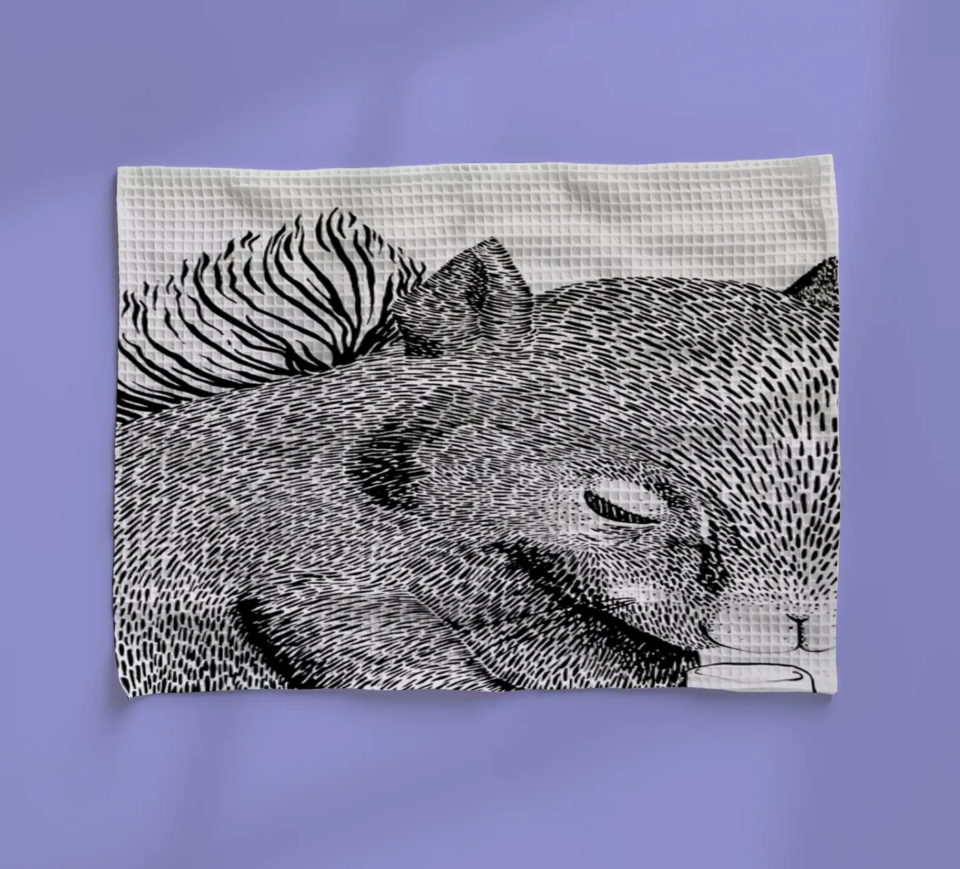 Squirrel theedoek van Anna Fietta