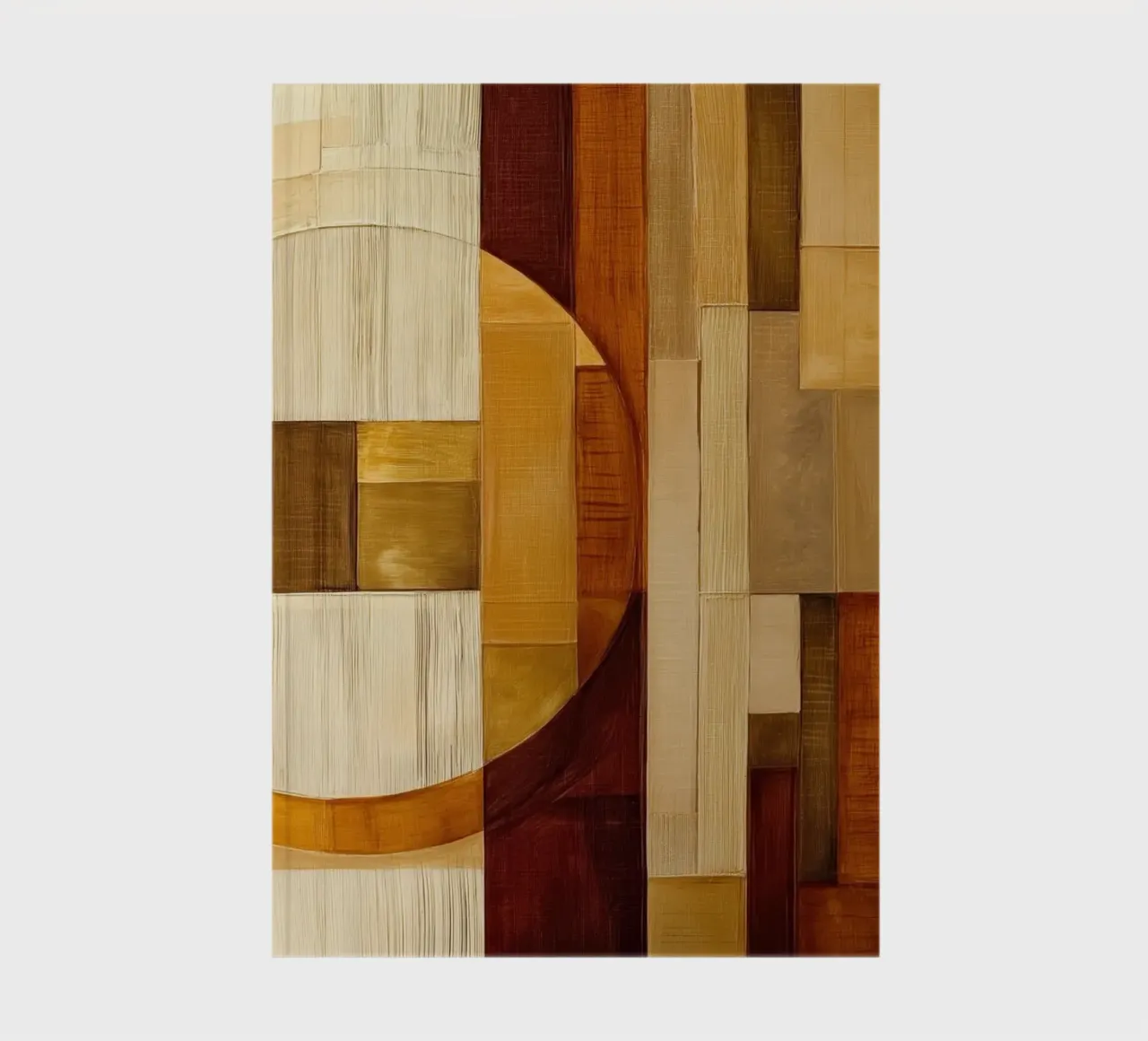 Abstract shapes in brown colours notebook by Imagine
