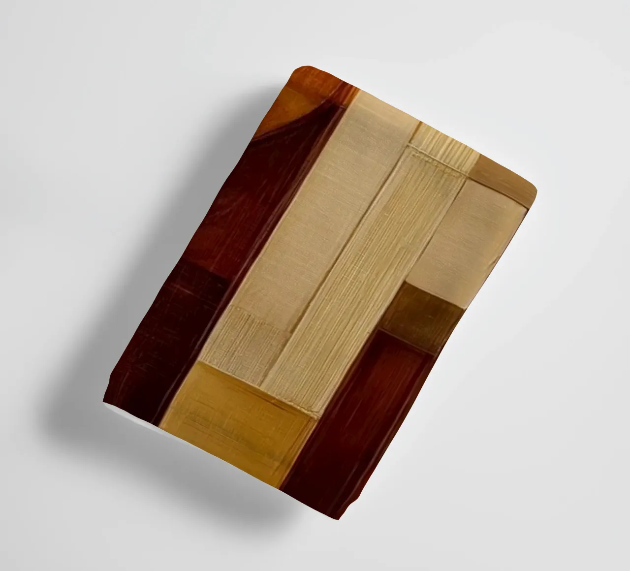 Abstract shapes in brown colours towel by Imagine