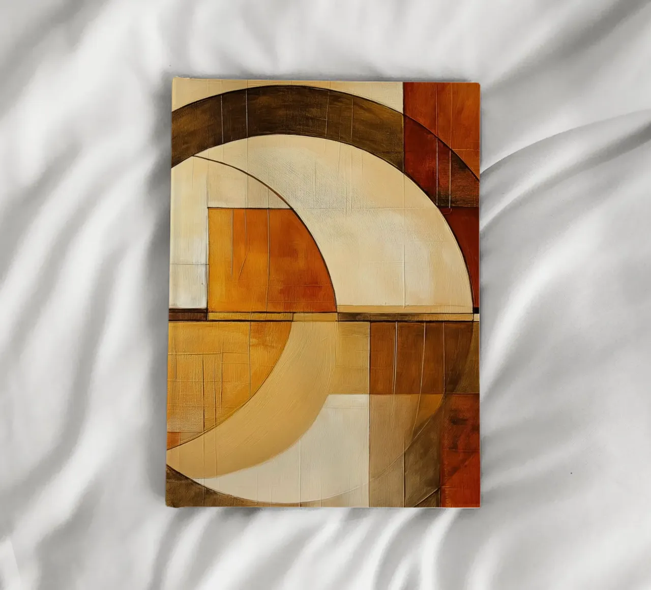 Abstract in brown colours notebook by Imagine