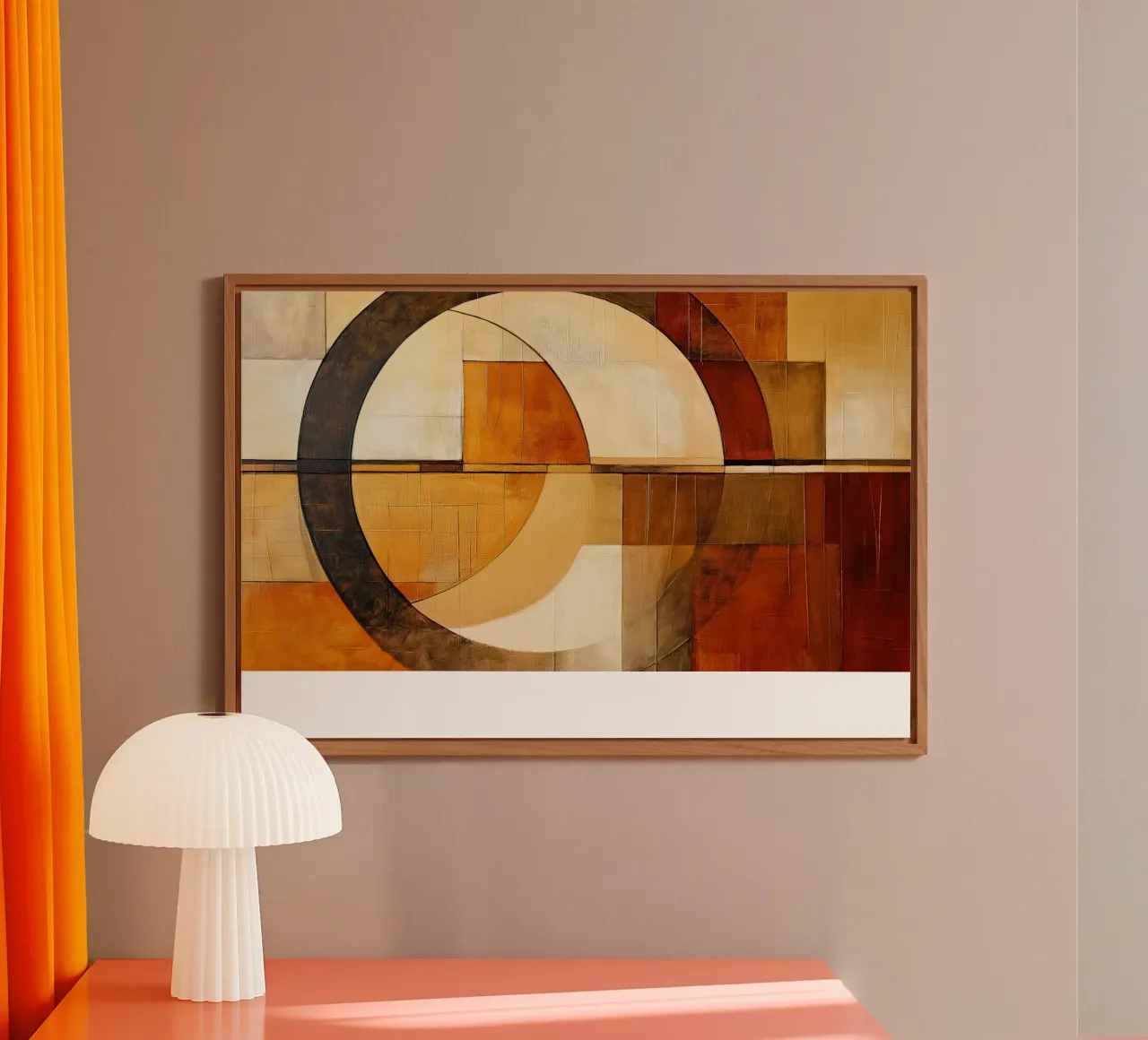 Abstrait en couleurs brunes panneau forex de Imagine