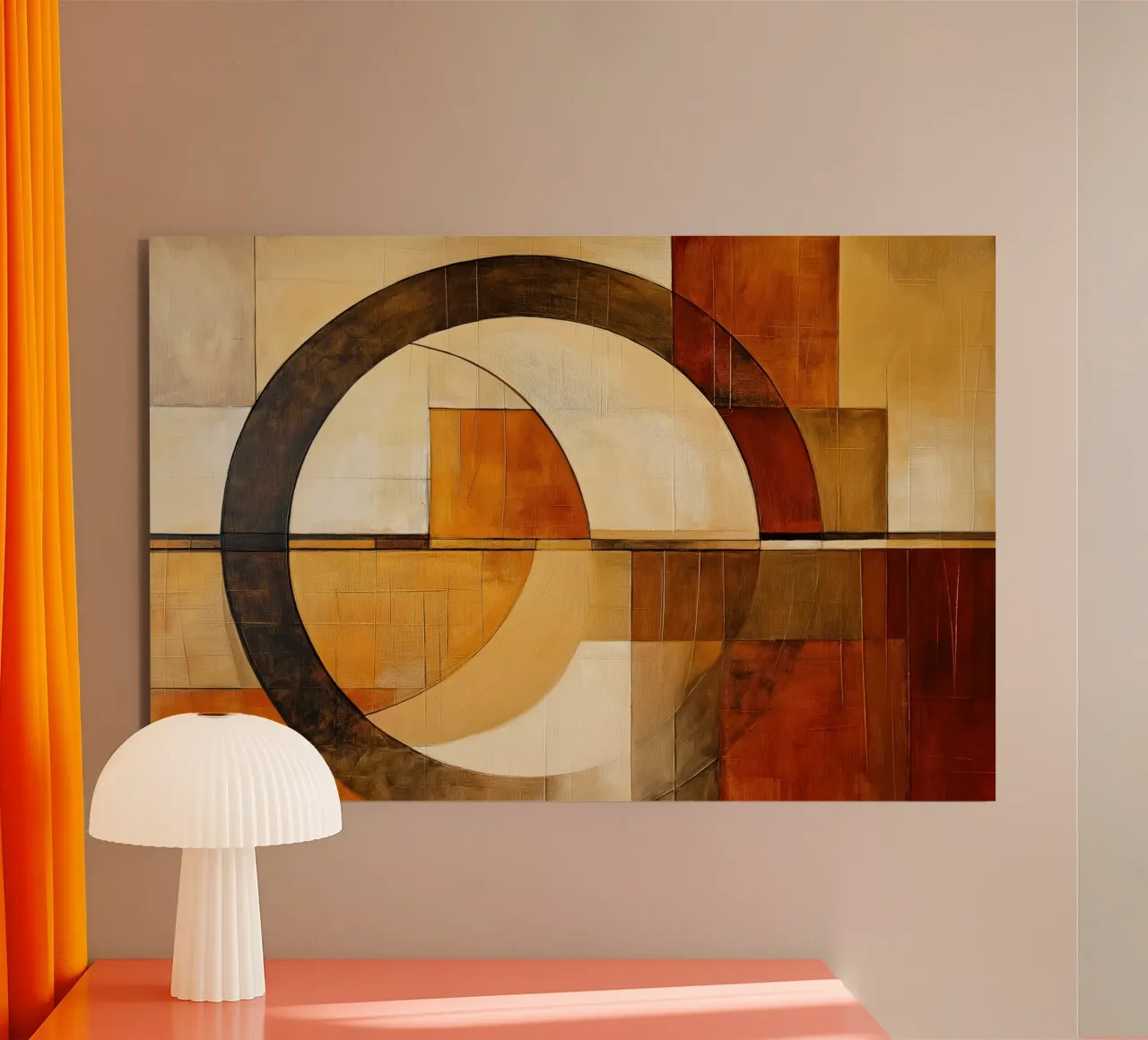 Abstrait en couleurs brunes panneau forex de Imagine