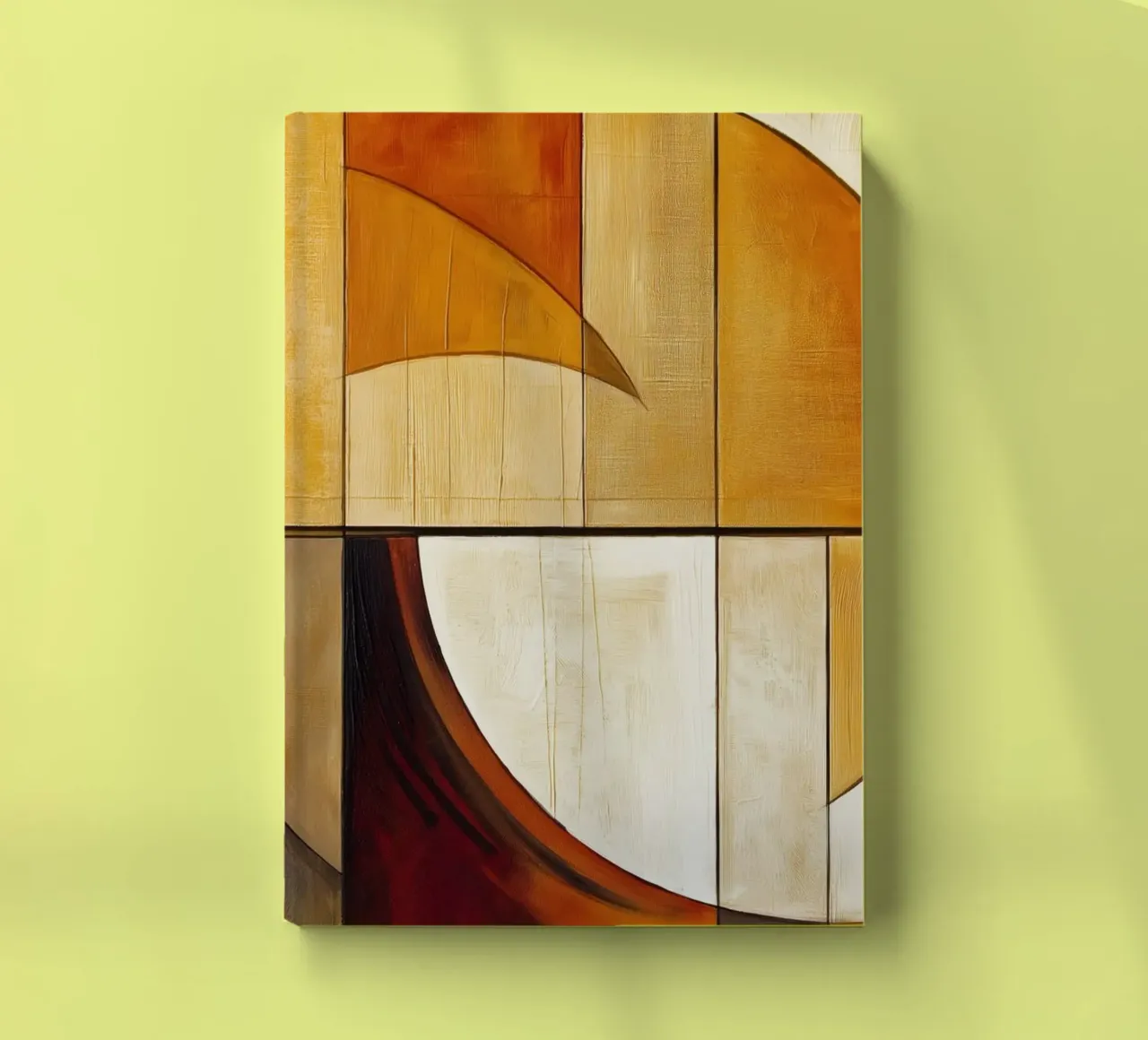 Abstract in bruine tinten notitieboek van Imagine