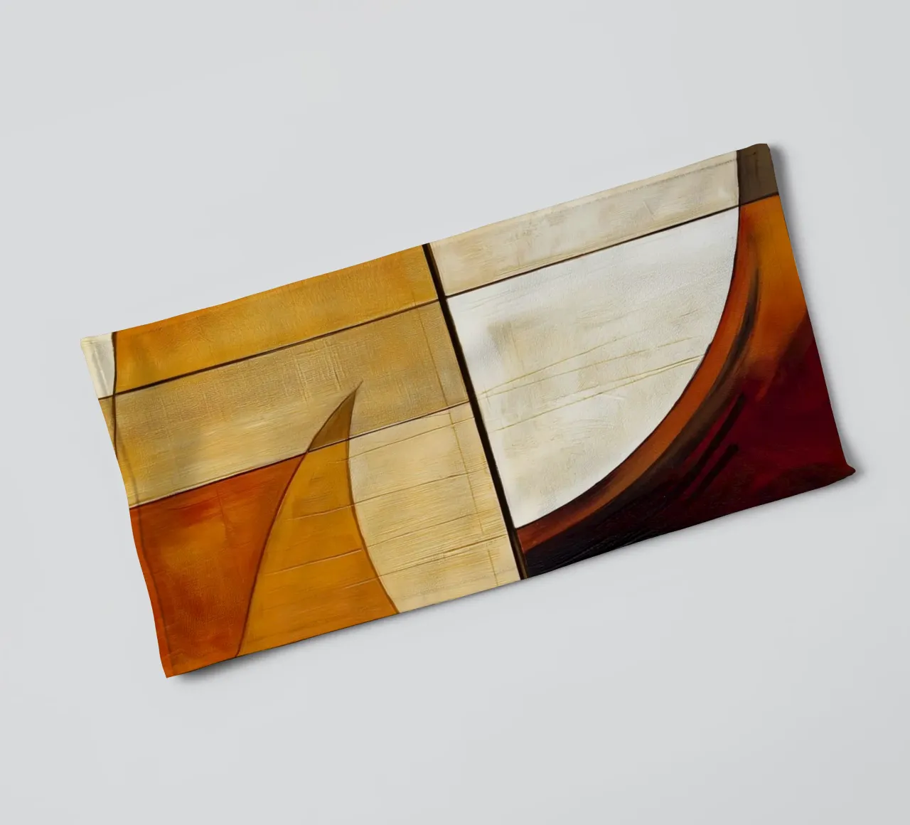 Abstract in brown tones towel by Imagine