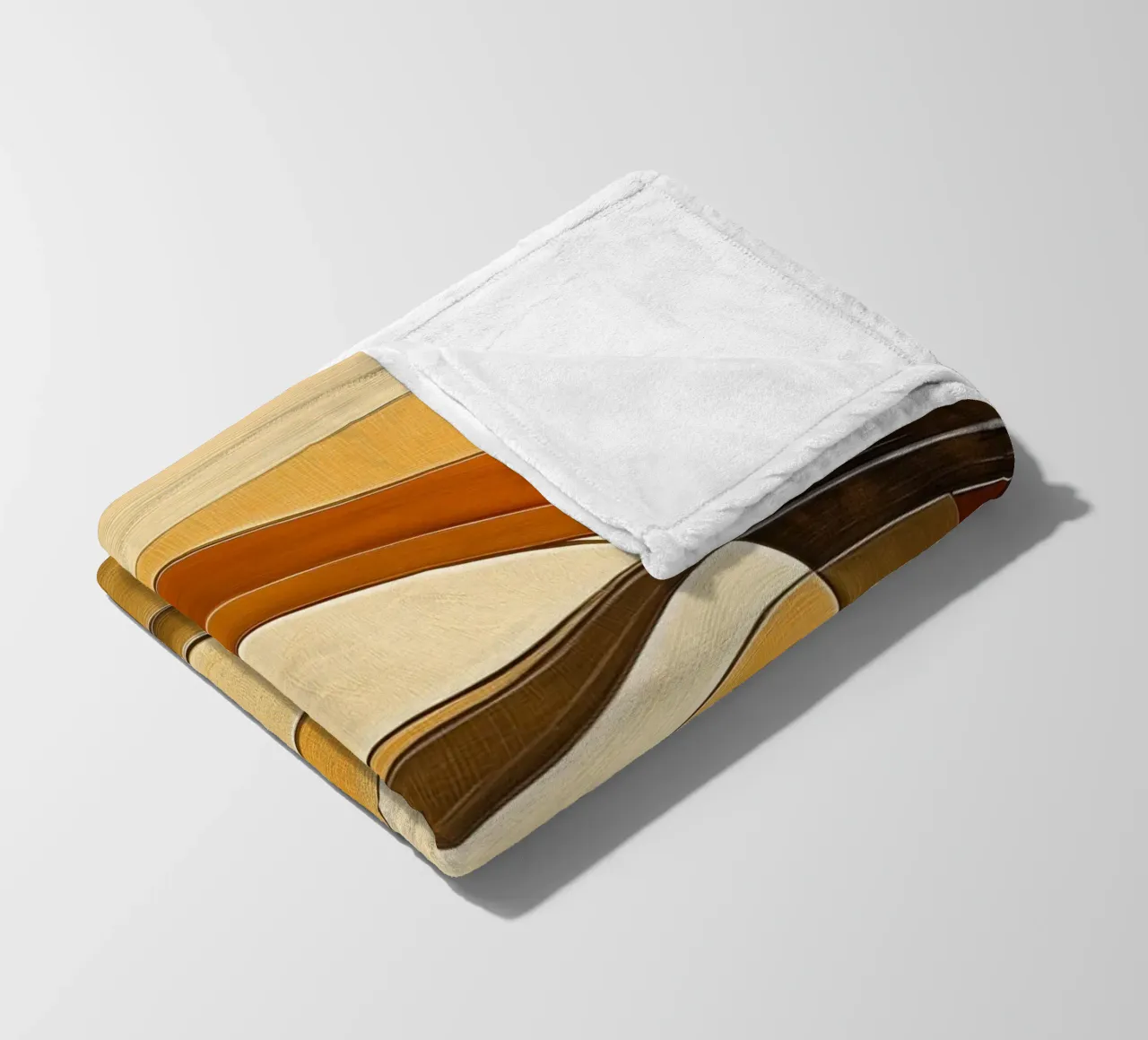 Abstract in brown tones fleece blanket by Imagine