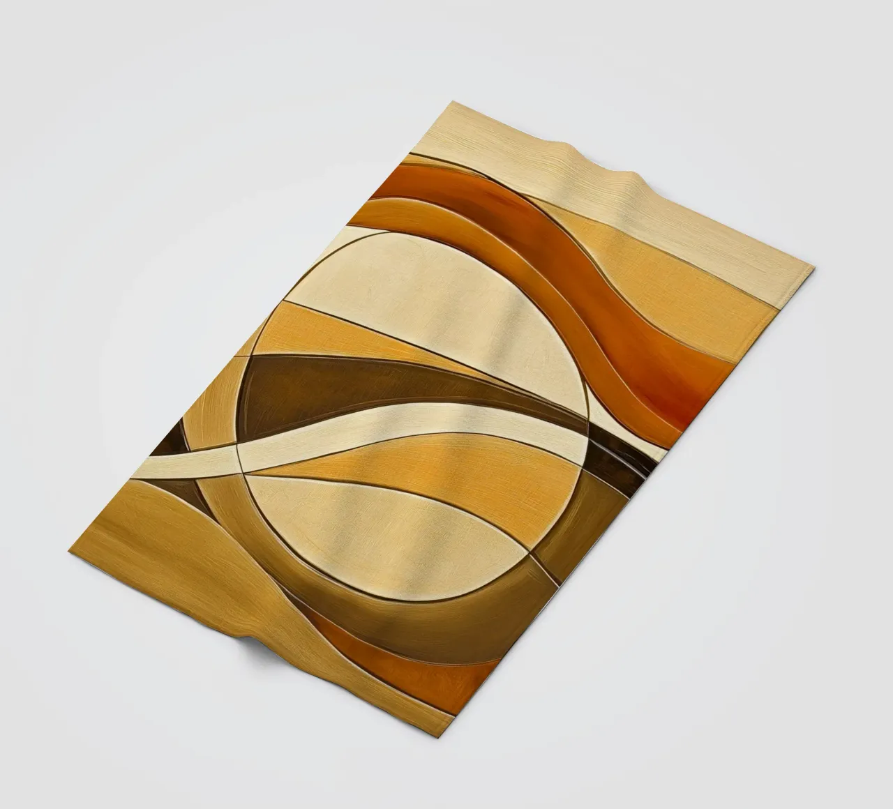 Abstract in brown tones fleece blanket by Imagine