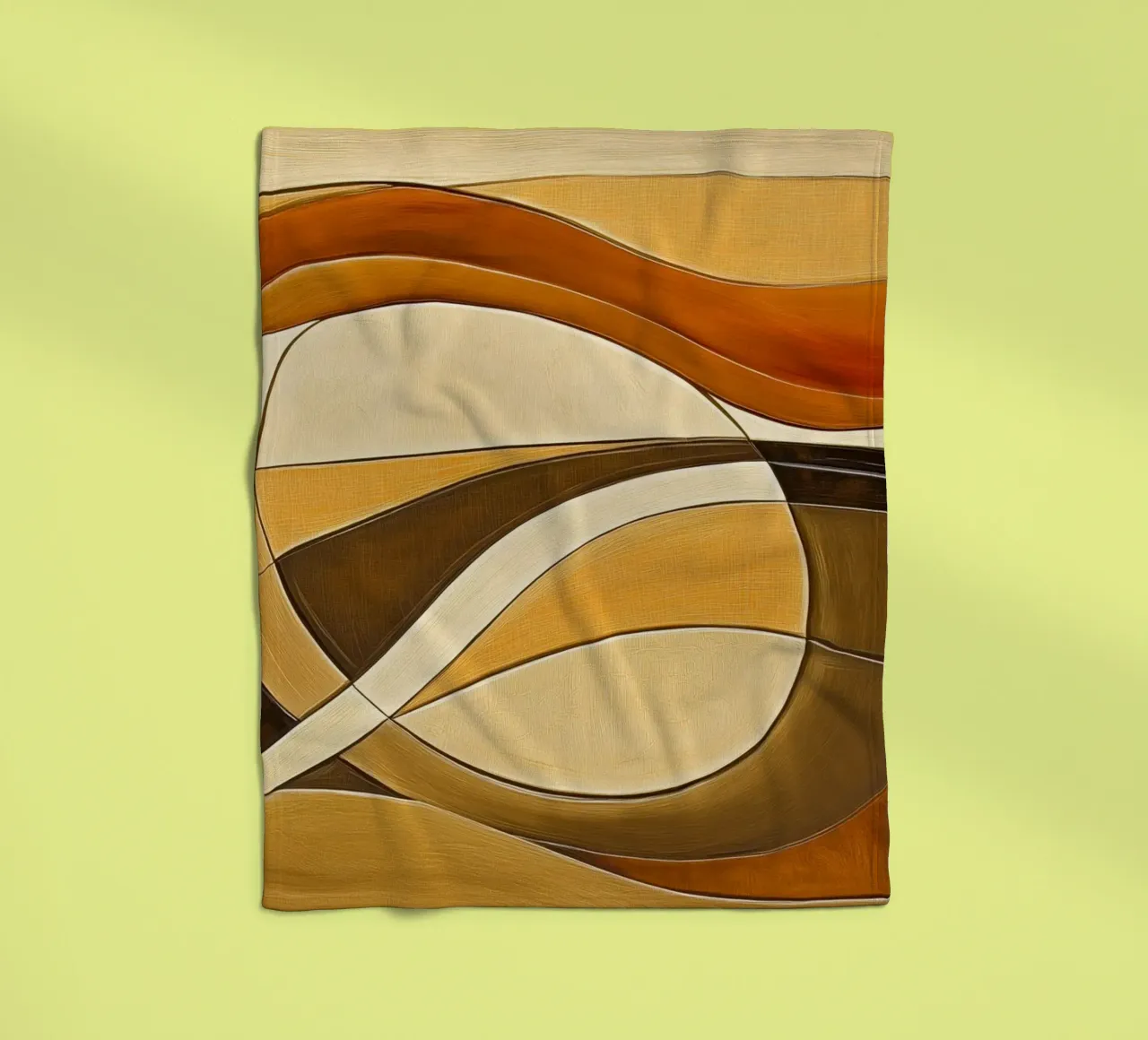 Abstract in brown tones fleece blanket by Imagine
