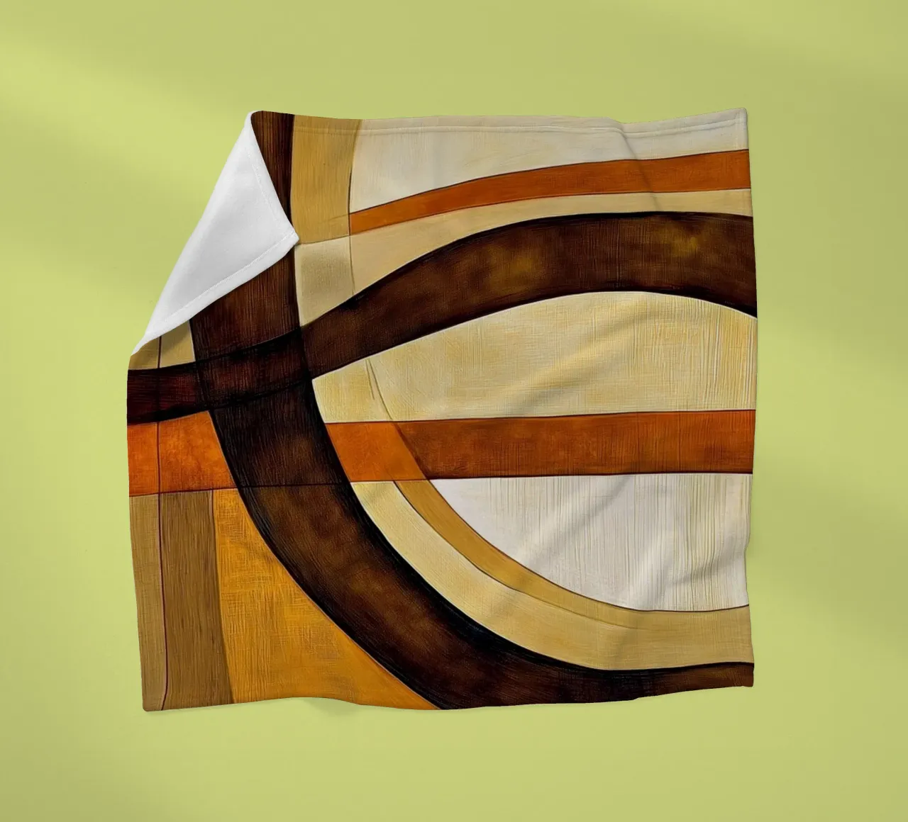 Marrone astratto coperta in pile da Imagine