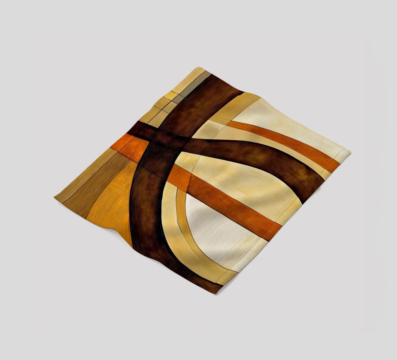 Marrone astratto coperta in pile da Imagine