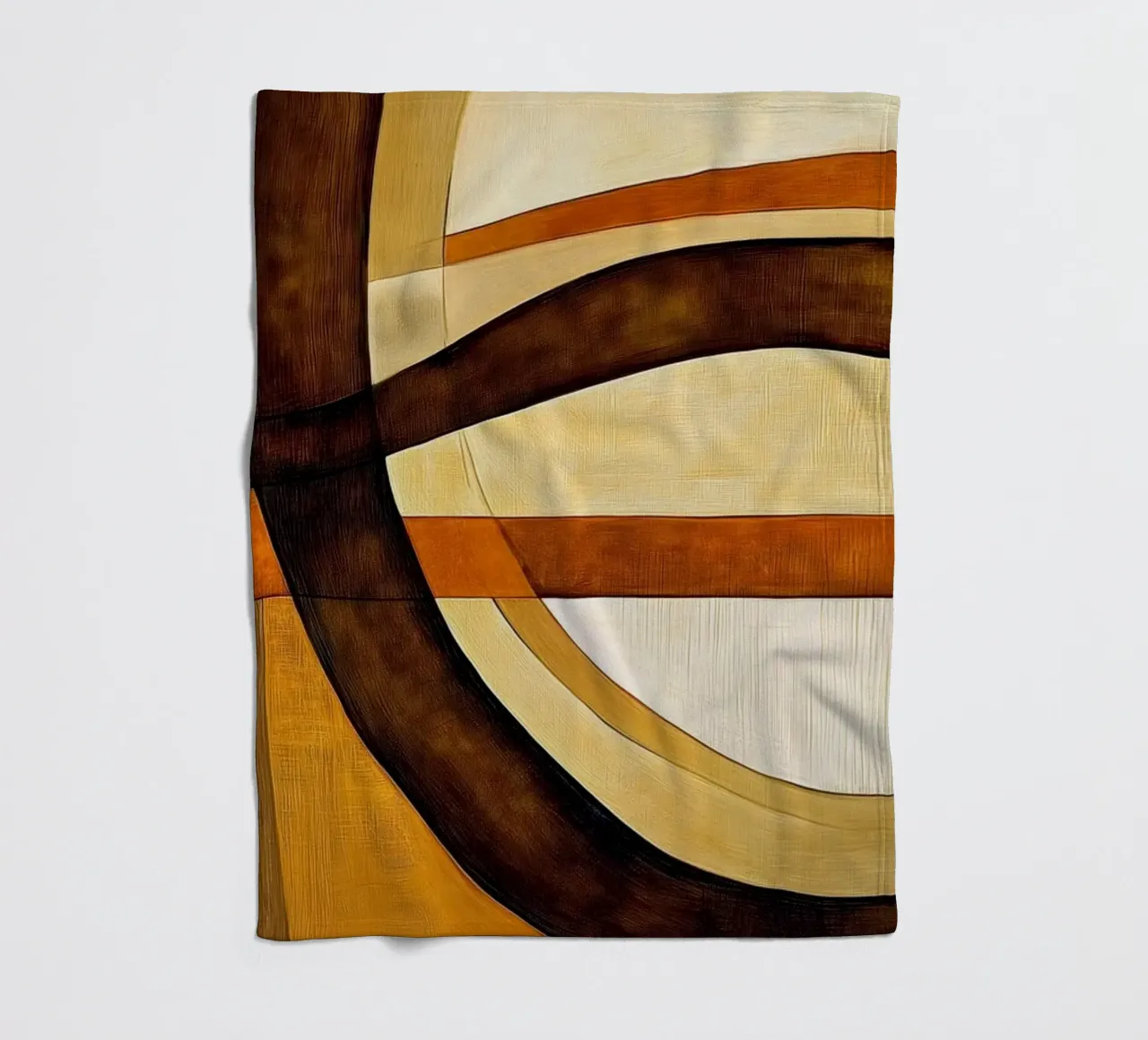 Marrone astratto coperta in pile da Imagine