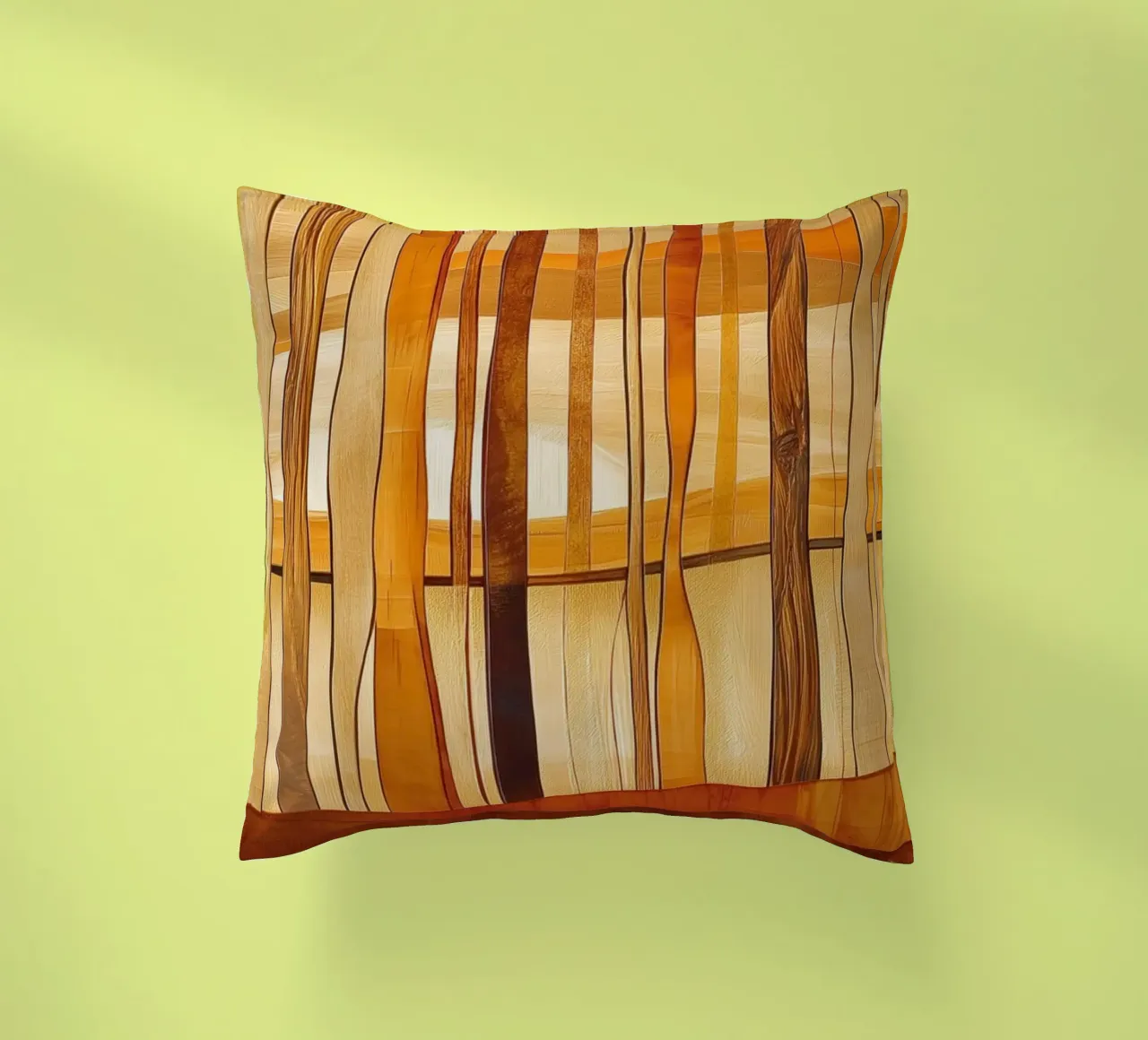 Abstract landscape decorative cushion by Imagine