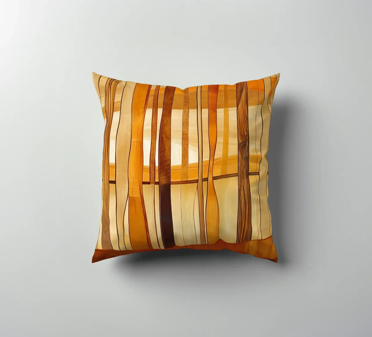 Abstract landscape decorative cushion by Imagine