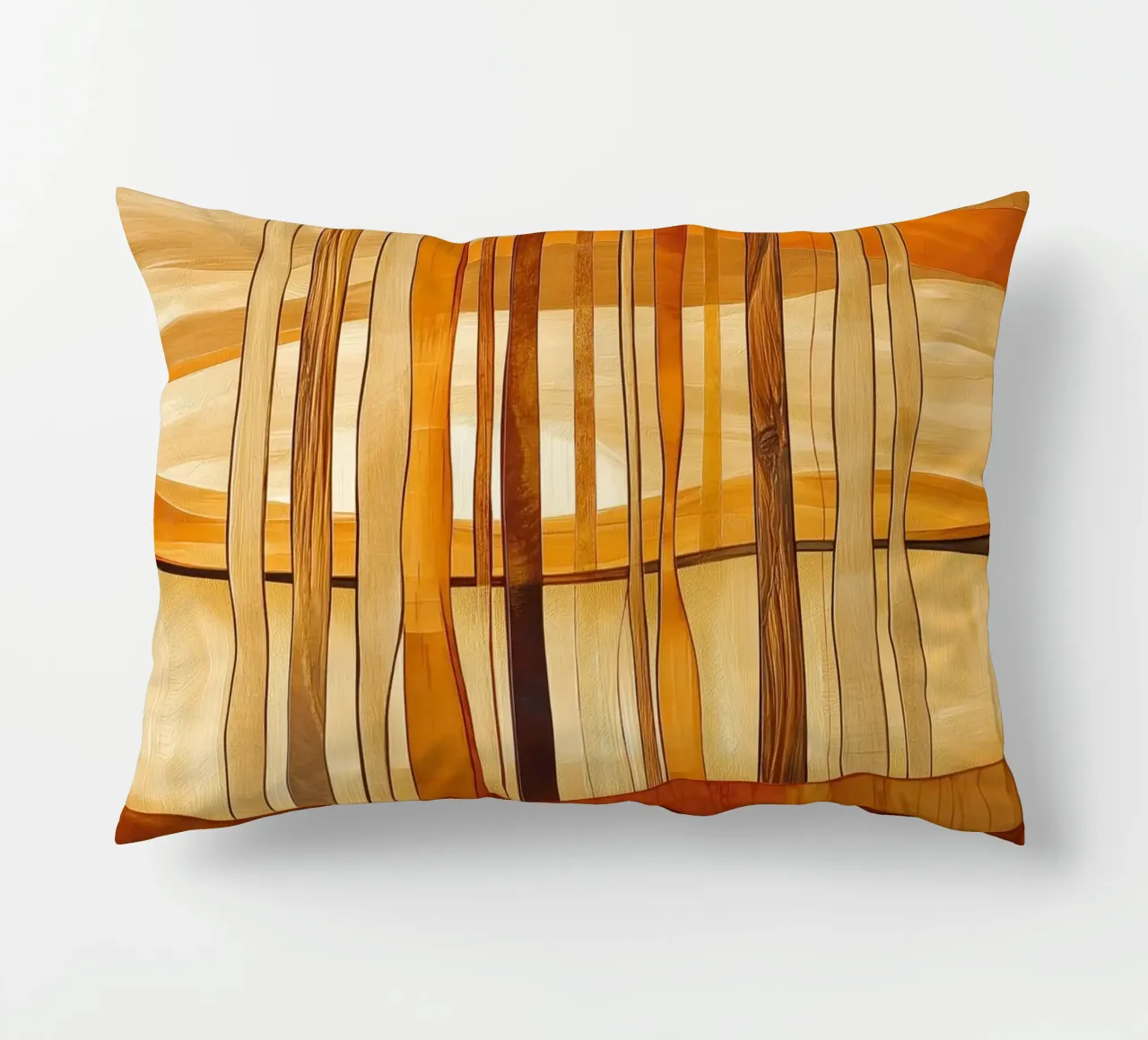 Abstract landscape decorative cushion by Imagine