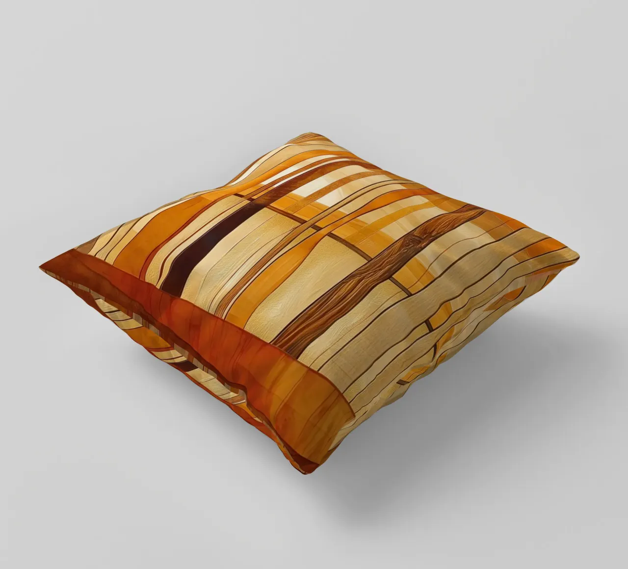 Abstract landscape decorative cushion by Imagine