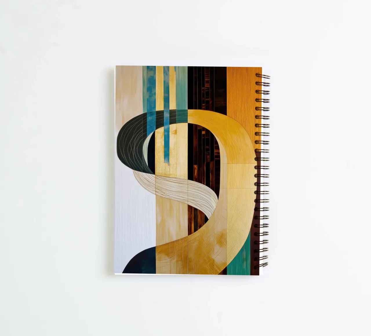 Abstract forms spiral notebook by Imagine