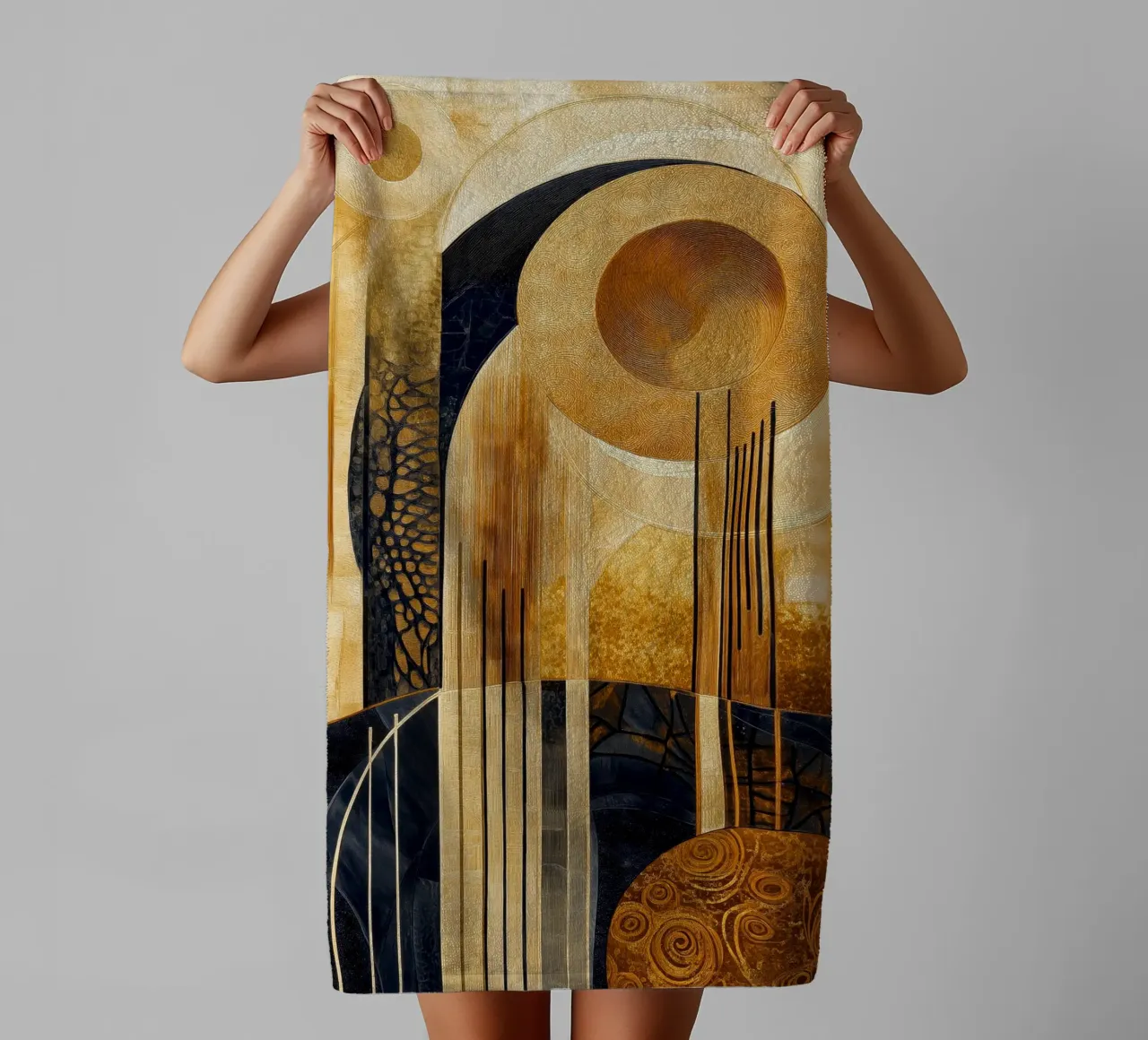 Abstract landschap badhanddoek van Imagine