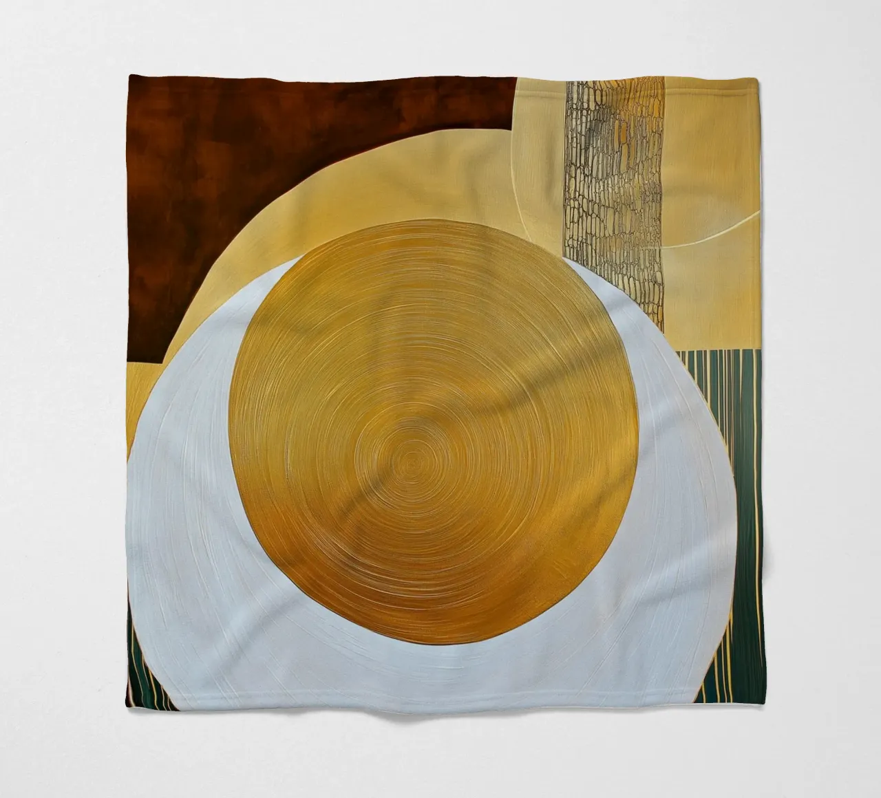 Abstract round shape fleece blanket by Imagine